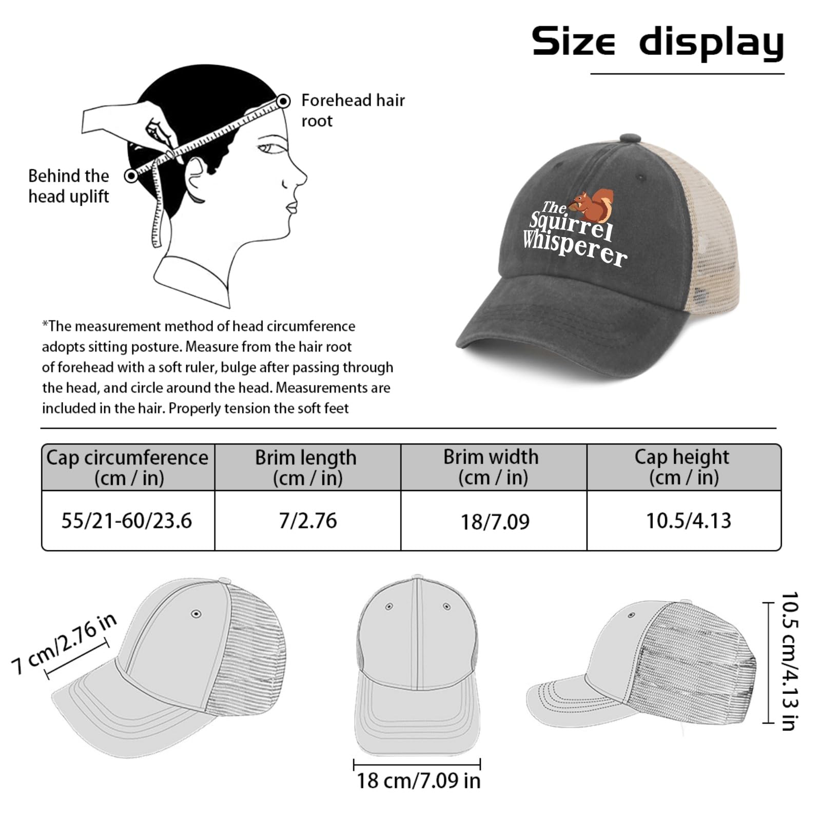 BUINGBFG Squirrel Whisperer hat packaging shows thoughtful gifting option