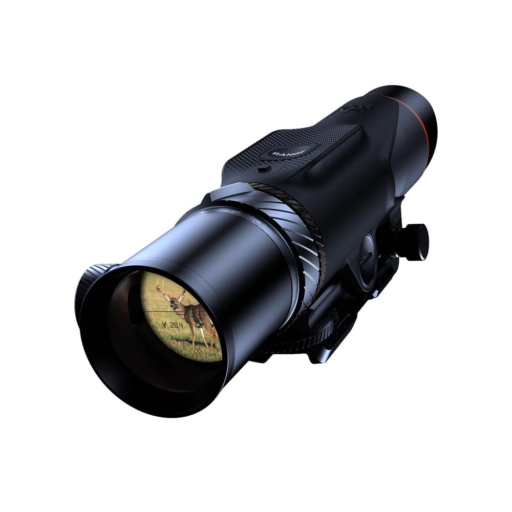 BUK OPS X-Factor angle-compensating rangefinder aids precise archery shots in varying terrain.
