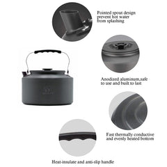 Bulin Camping Kettle anti-scald handle for safe pouring.