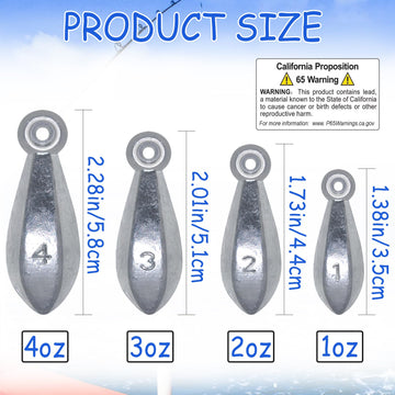 Bullet sinkers 2oz