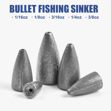 Bullet sinker weights 3/8 oz (3 pieces)