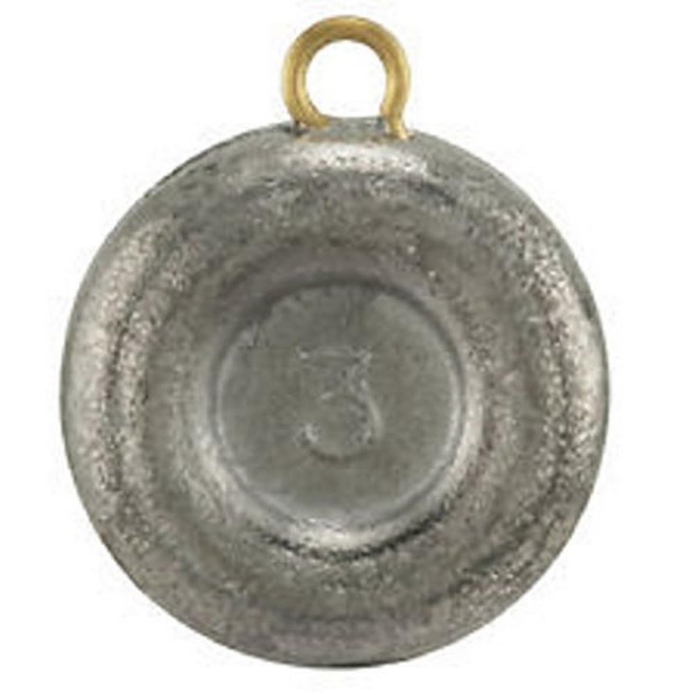 Bullet Weights DSI3-24 disc sinker pack—flat, non-rolling design for steady depth control.