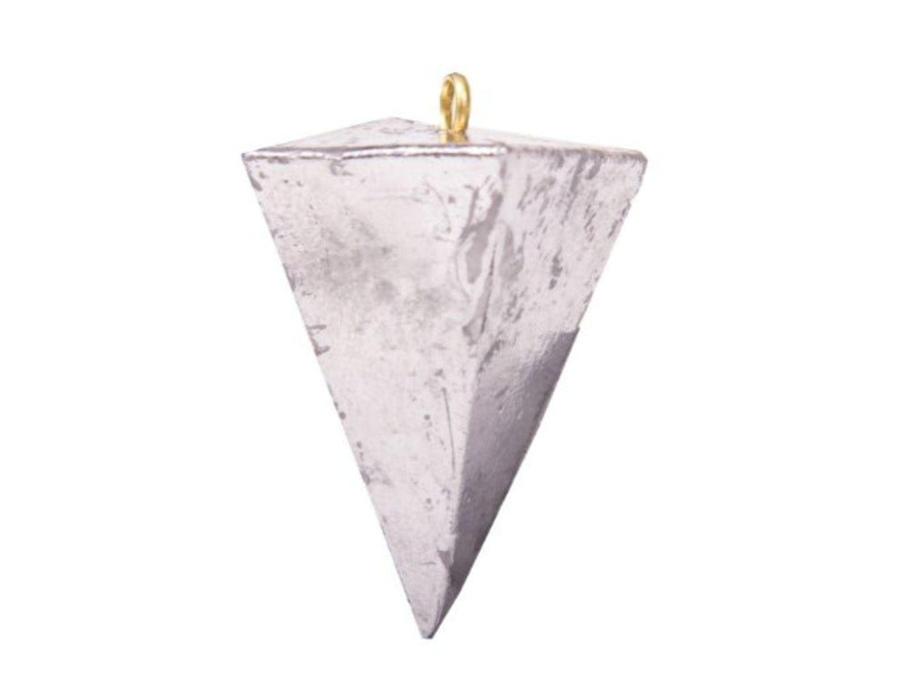 Bullet Weights PY200 pyramid sinker 2-ounce stabilizes rigs in surf and windy conditions