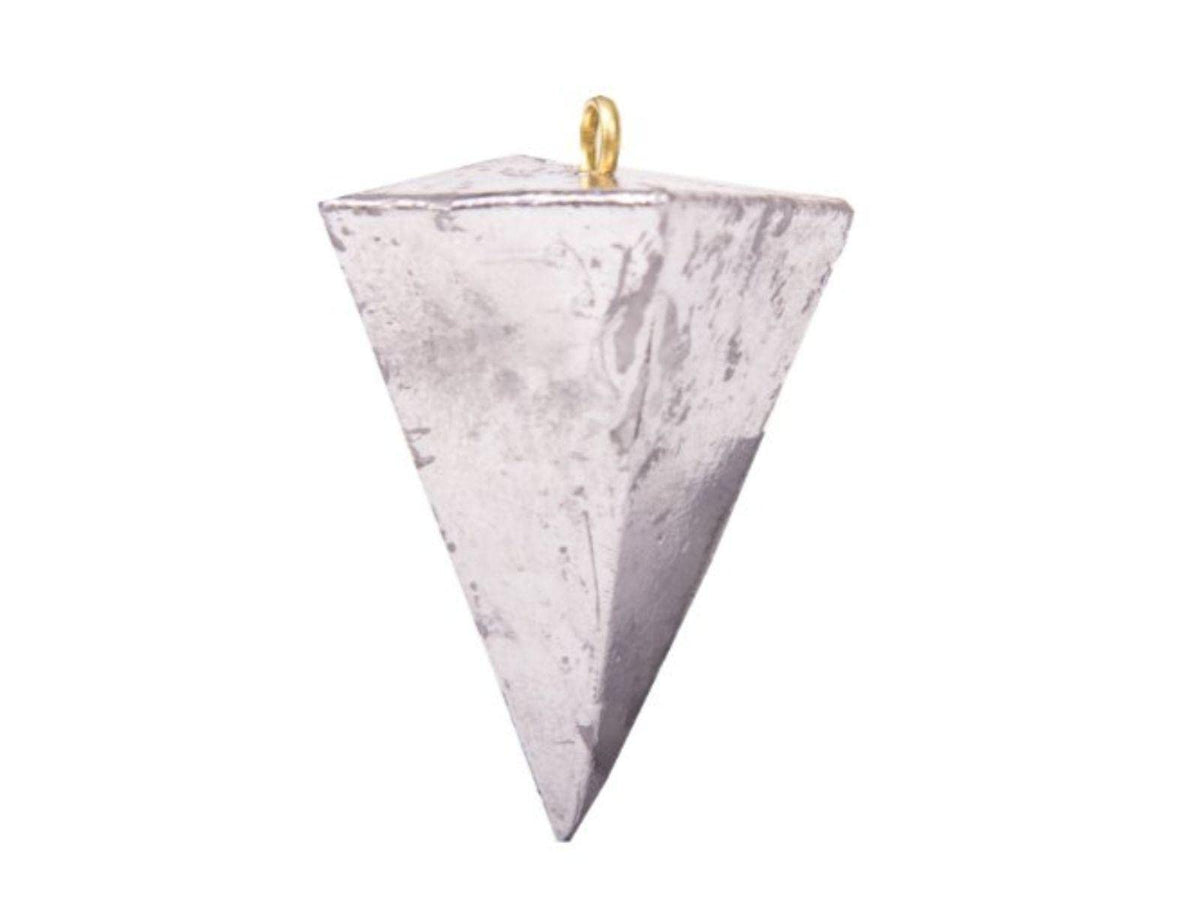 Bullet Weights PY200 pyramid sinker 2-ounce stabilizes rigs in surf and windy conditions