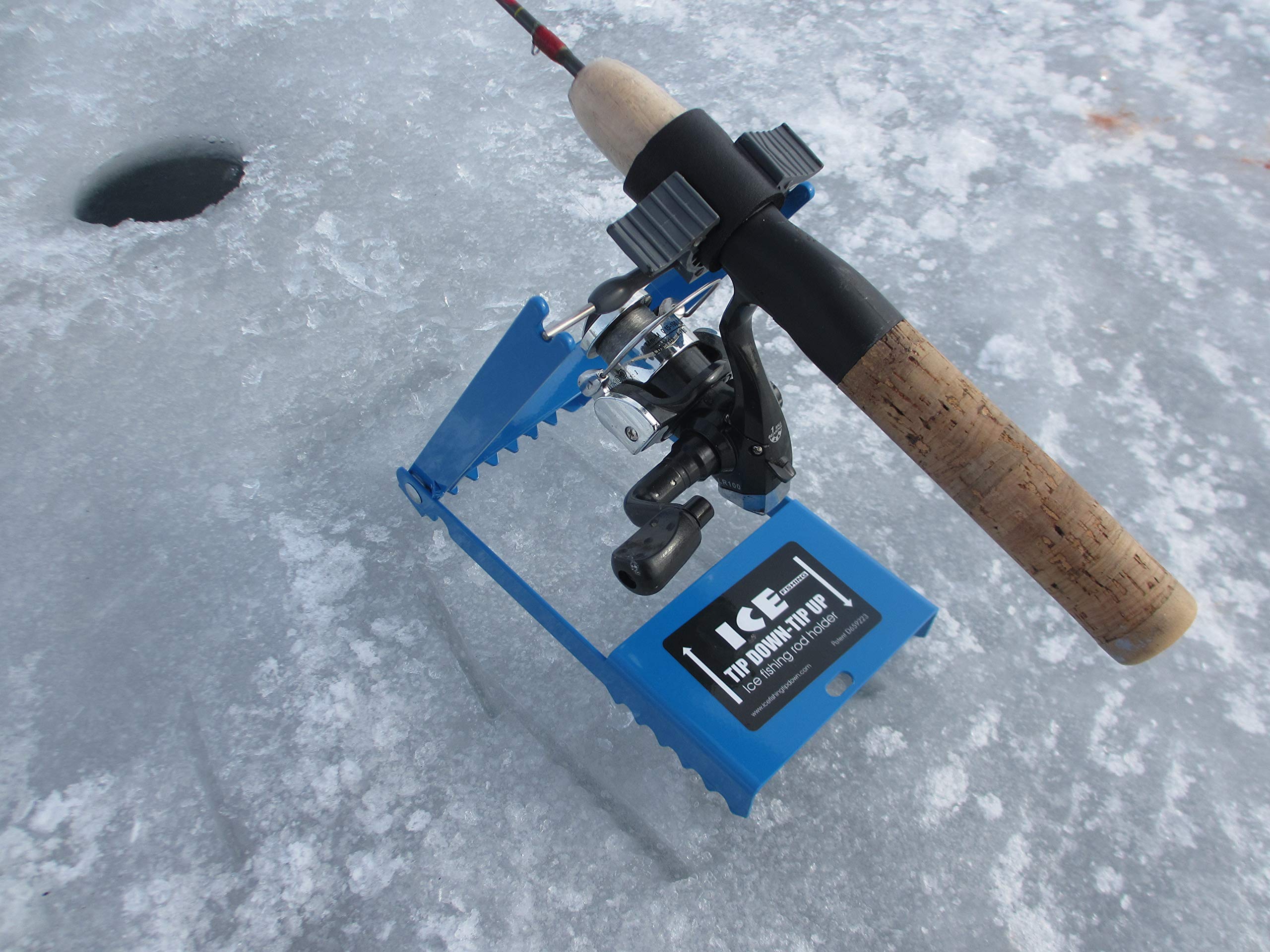 Bullnose Original Blue Ice two-hole setup supports multiple fishing spots.