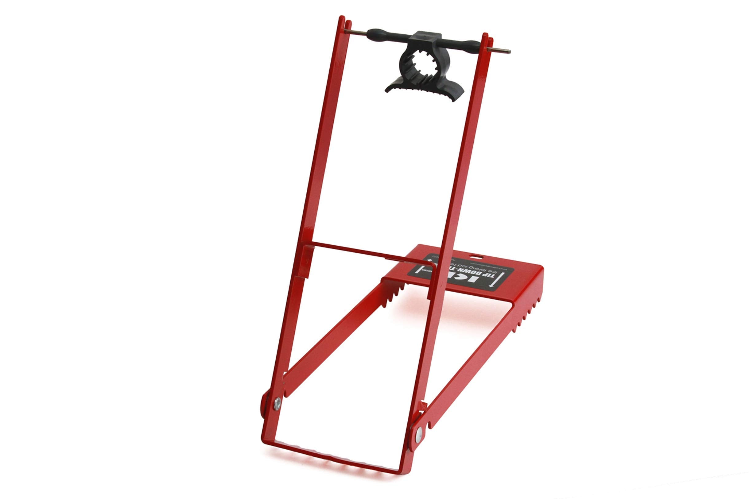Bullnose Big RED frame on ice setup for quick bite detection.