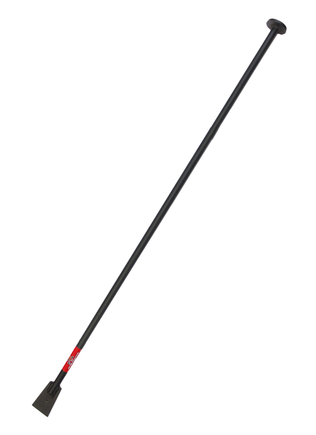 Bully Tools steel tamping and digging bar close-up, highlighting robust 1-inch steel for tough digging tasks.