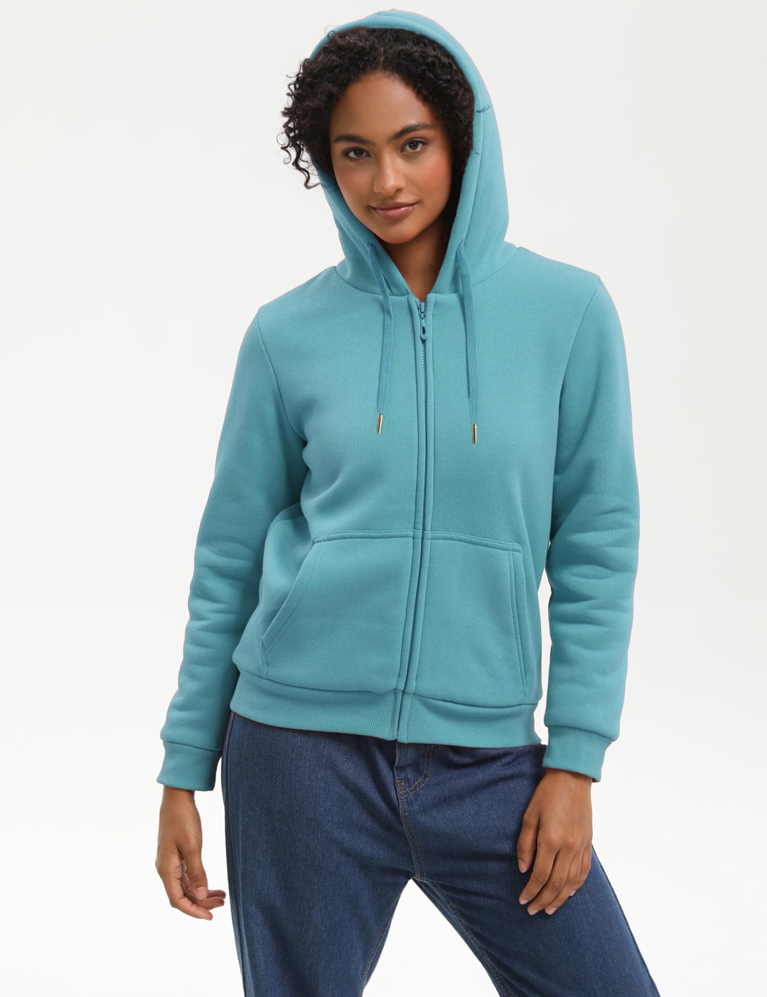 Bumeex sherpa fleece jacket back hem view emphasizing durable finish