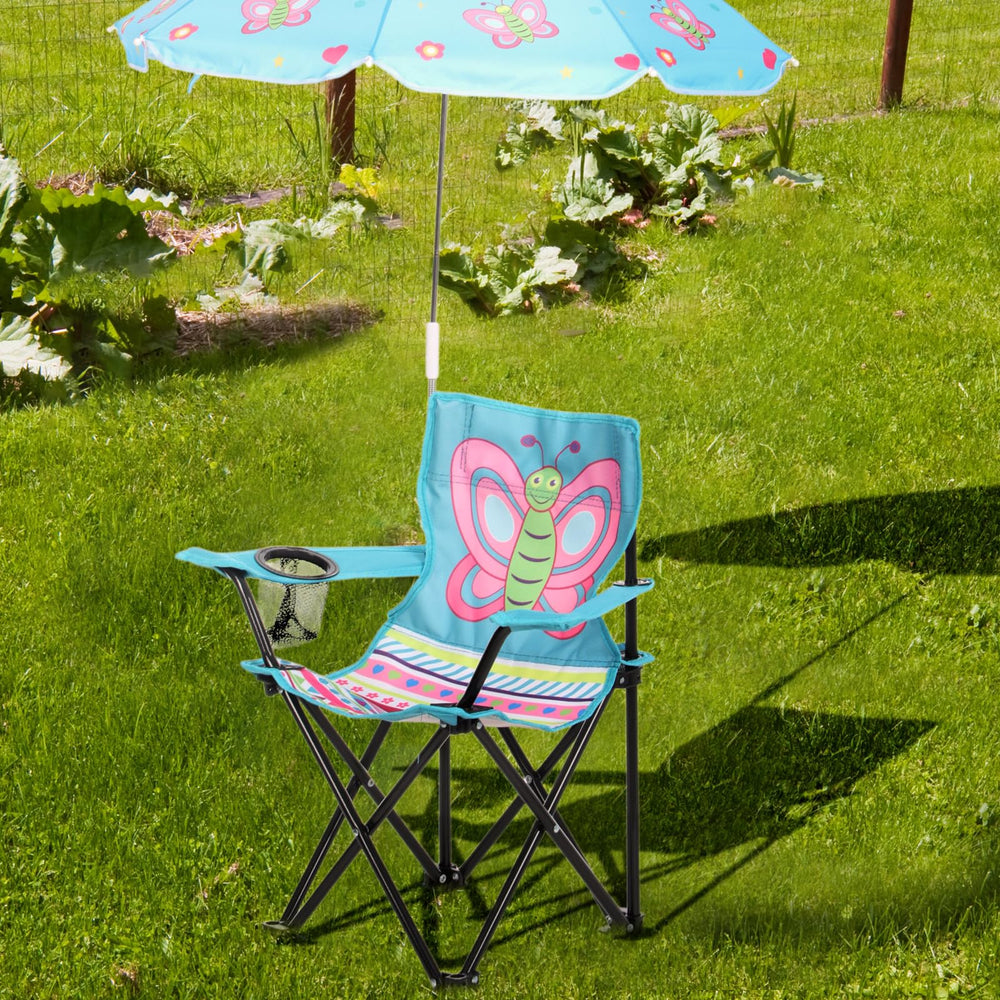 Burbell chair dimensions side view—clear size cues for planning fit in car trunks.