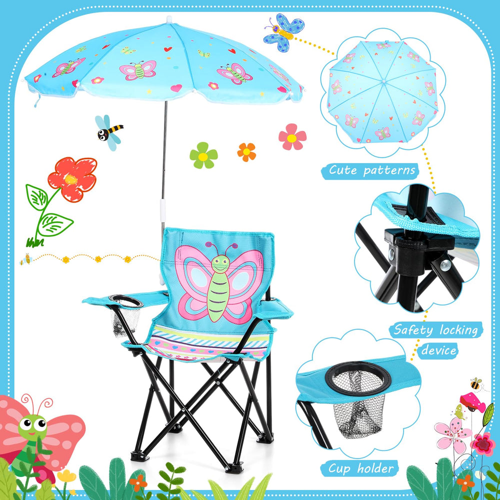 Burbell drawstring pocket—convenient essentials while kids relax under the sun.