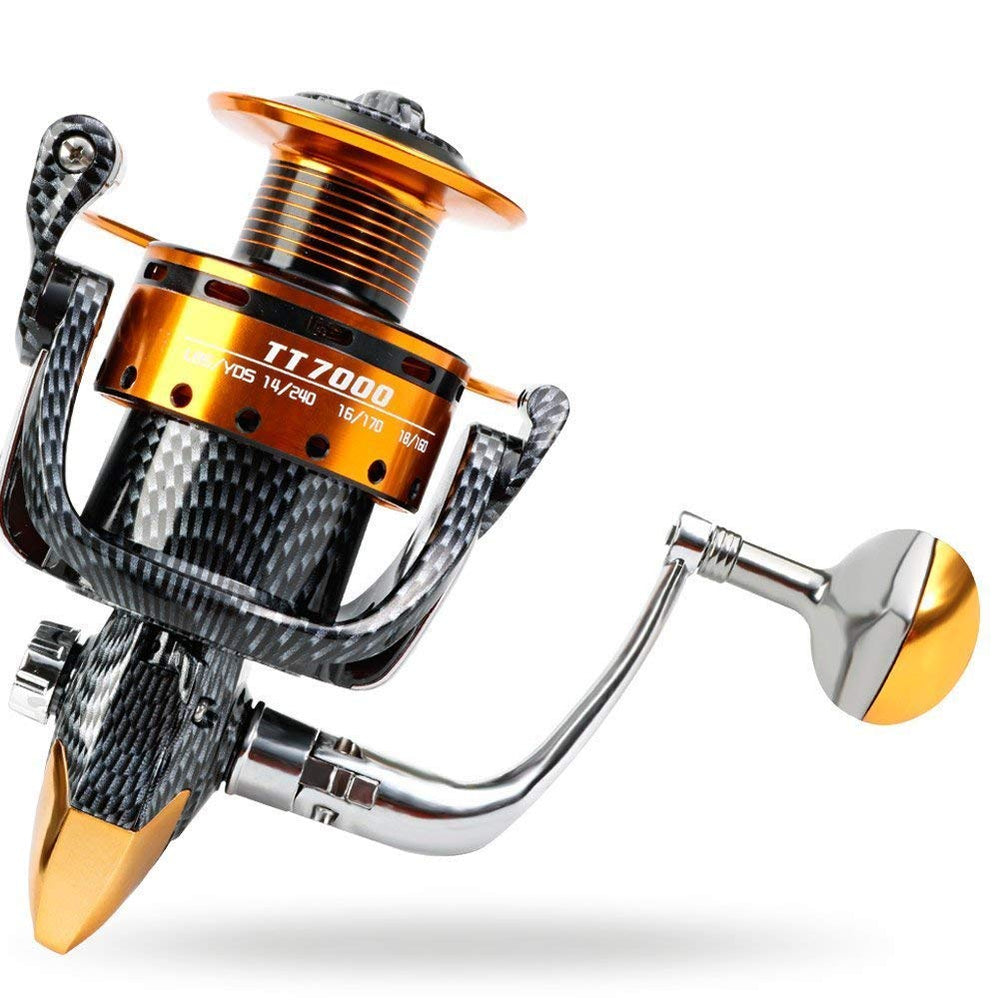 Burning Shark reel collapsible arm enables easy packing for trips