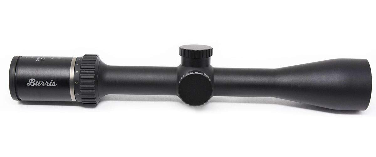Burris Fullfield E1 3-9x40mm eyepiece simplifies sight picture with smooth focus in variable conditions.