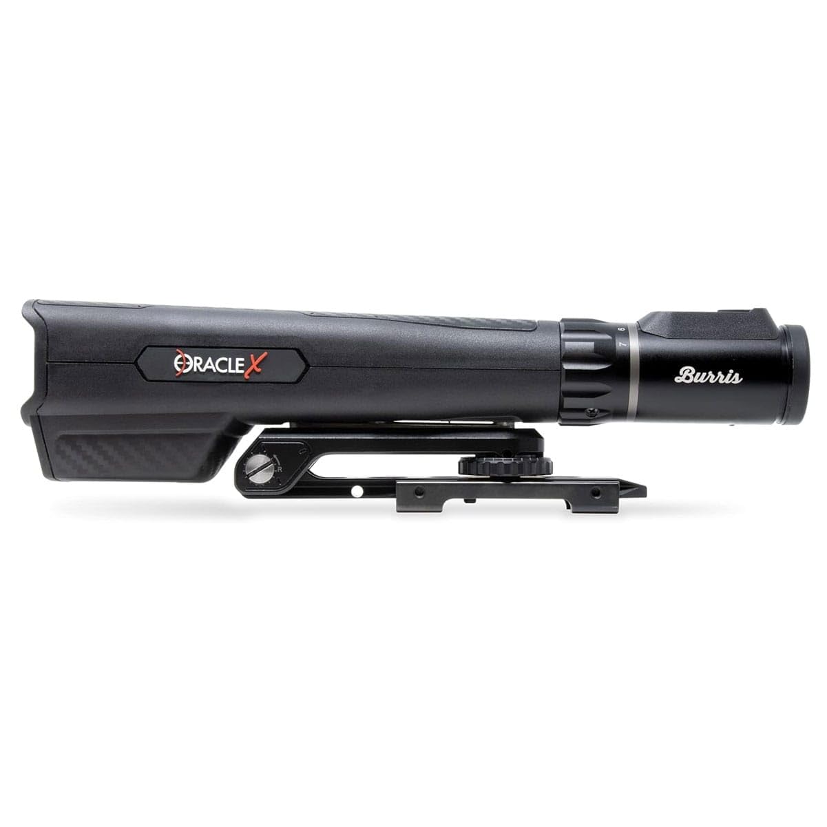 Burris OracleX built-in rangefinder captures distance hands-free for precision.