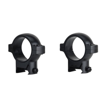 Burris Signature Zee 30mm high matte rings mounted for solid, repeatable accuracy