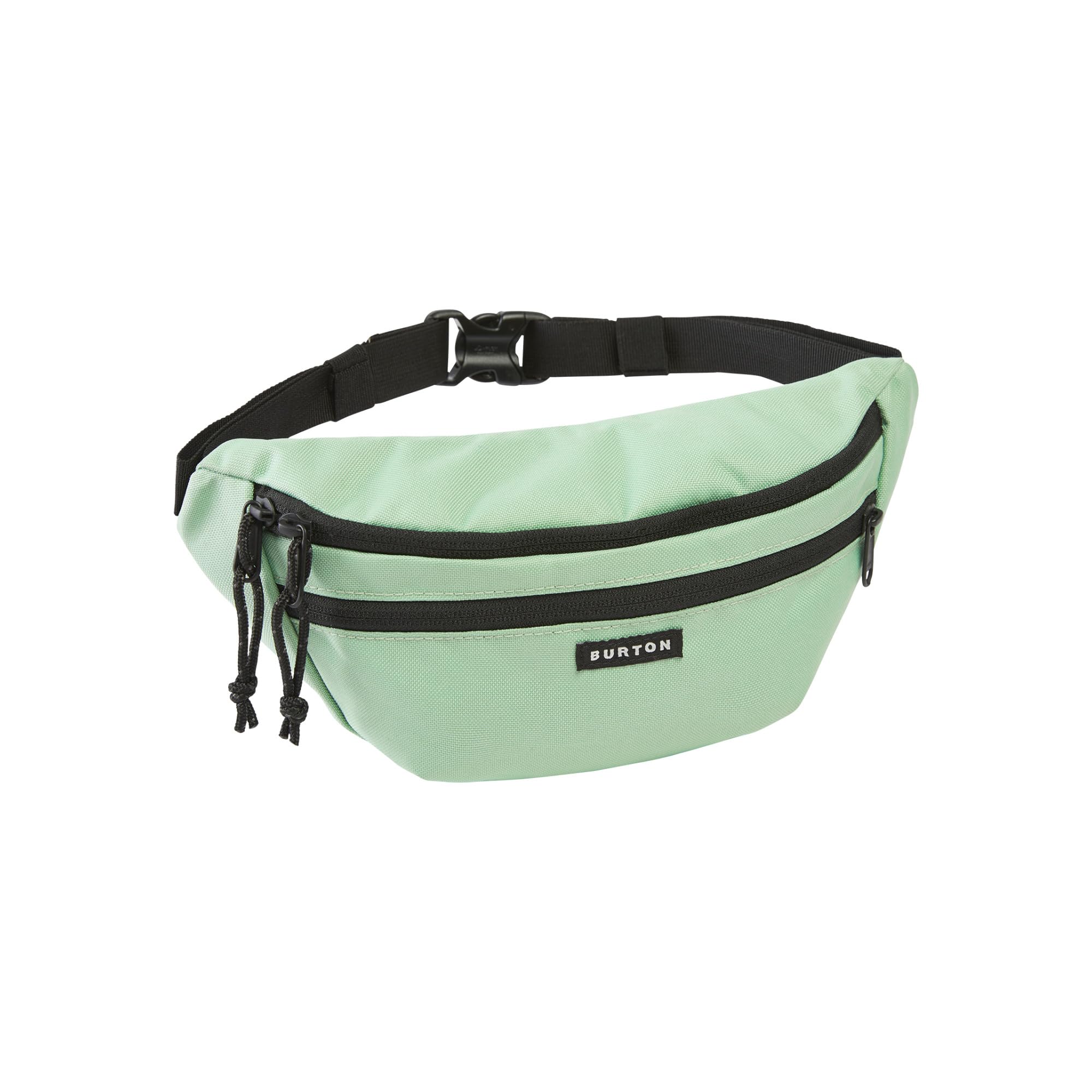 Burton 3L hip pack in soft sage with adjustable strap for hands-free daily carry