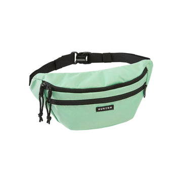 Burton 3L hip pack in soft sage with adjustable strap for hands-free daily carry