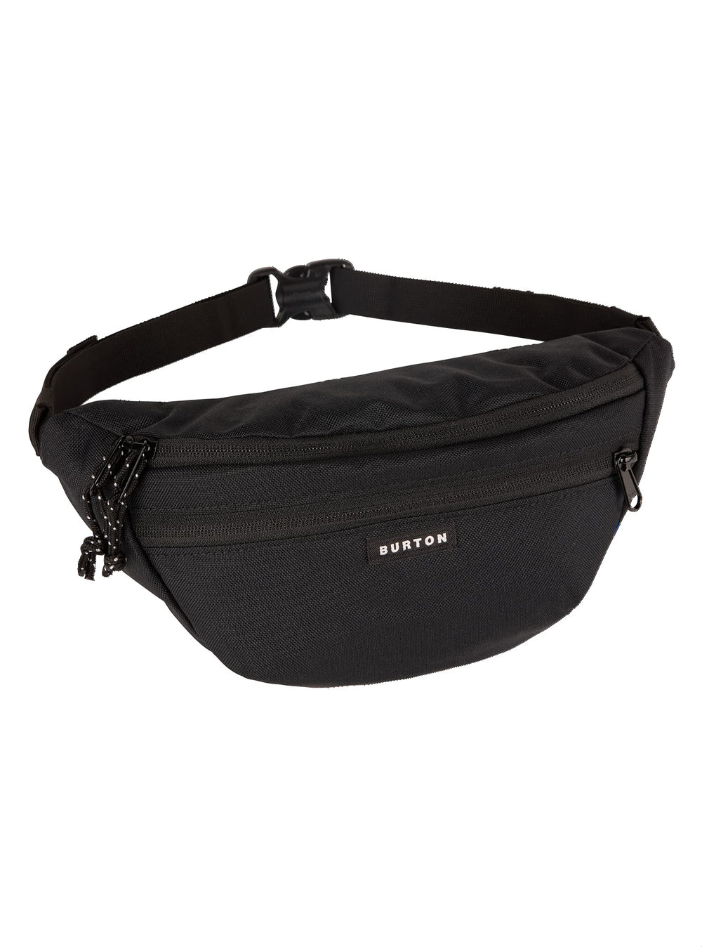 Burton 3L hip pack true black on waist, keeps essentials handy during hikes