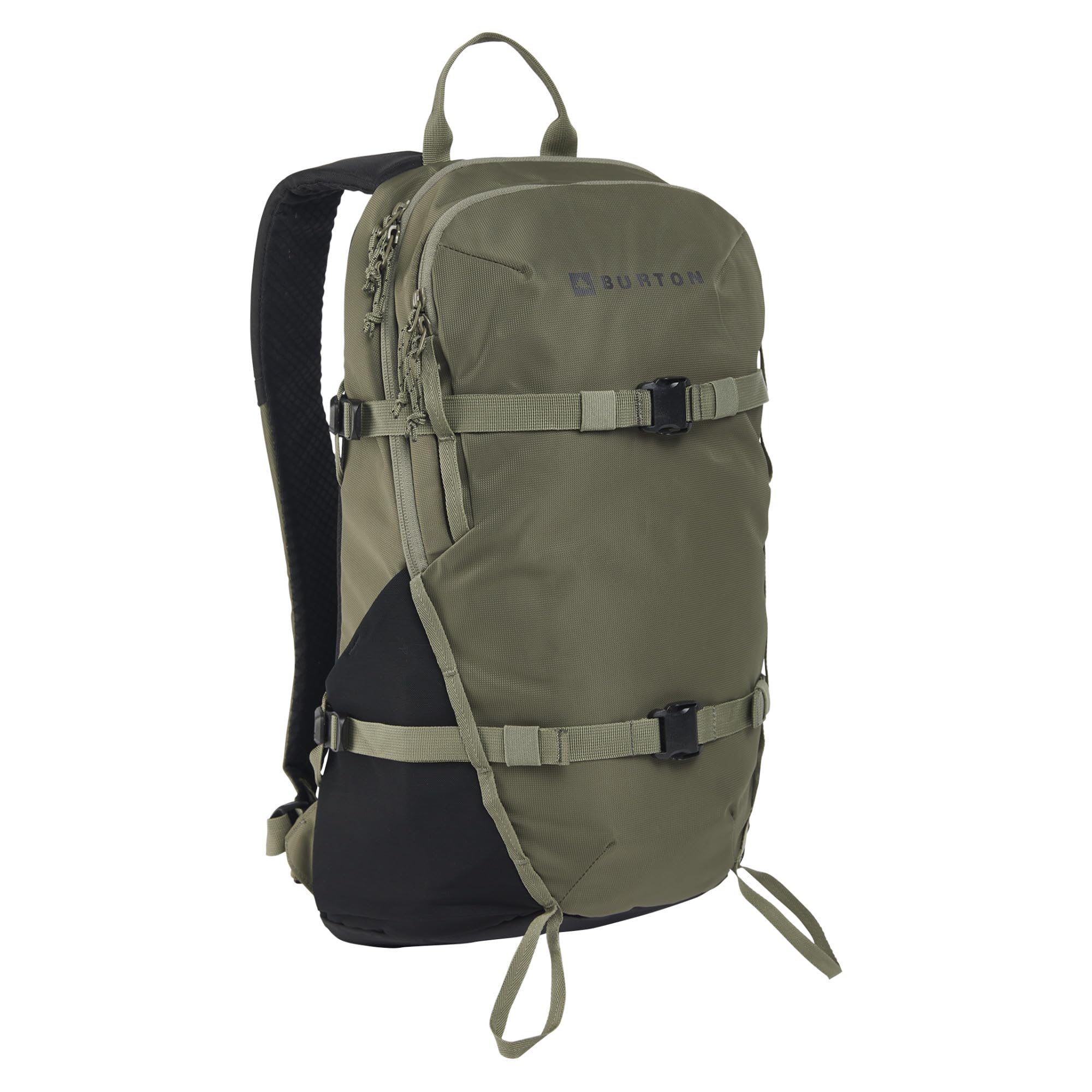 Burton Day Hiker 22L Backpack forest moss front view showing organized pockets for daily use