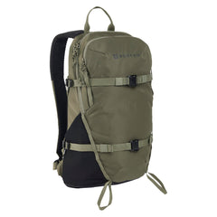 Burton Day Hiker 22L Backpack forest moss front view showing organized pockets for daily use