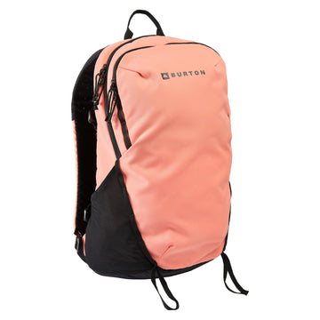 Burton Day Hiker 22L backpack in Sunrise Coral, organized storage for daily use.