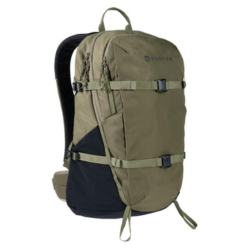 Burton Day Hiker 30L backpack in forest moss ready for day hikes and urban commutes.