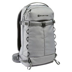 Burton Sidehill 18L backpack in sharkskin for efficient backcountry gear transport.