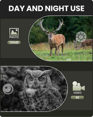 BUSHBINOC 3.5-inch HD screen close-up for instant playback and review.