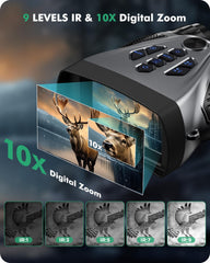BUSHBINOC night vision goggles 48MP photos capture sharp daytime and low-light images