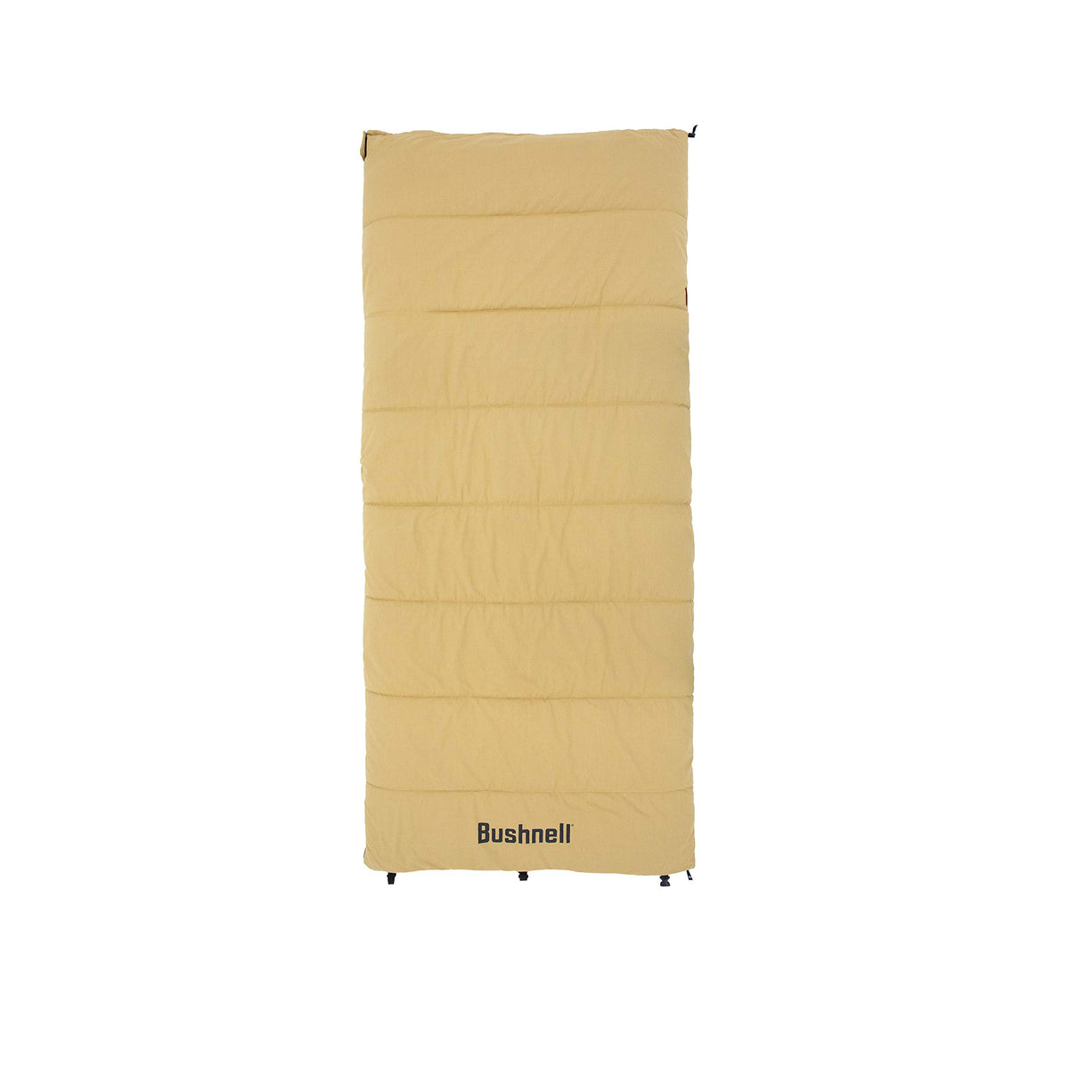 Bushnell 30F sleeping bag exterior showcases rugged canvas for outdoor durability.