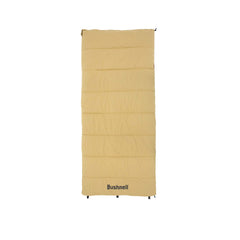 Bushnell 30F sleeping bag exterior showcases rugged canvas for outdoor durability.