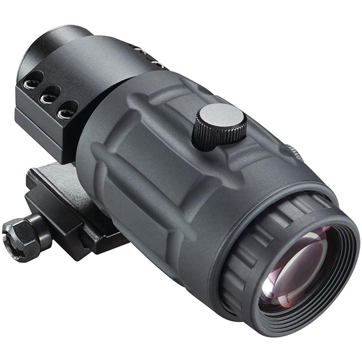 Bushnell AR Optics Transition 3X Magnifier ambidextrous flip highlights rapid engagement in dynamic scenarios.