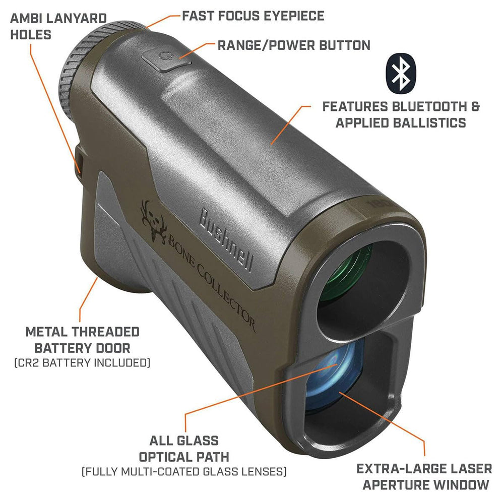 Bushnell Bone Collector 1800 rangefinder in field use during a hunt for reliable measurements.