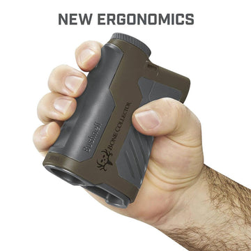 Bushnell Bone Collector 1800 rangefinder with onboard ballistics for smarter distance cues.