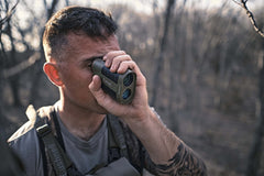 Bushnell Broadhead rangefinder arc-angle-compensation demonstrates true horizontal distance for uphill or downhill precision