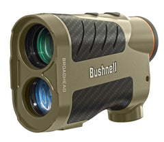 Bushnell Broadhead rangefinder front view highlights compact archery-ready device for fast distance readings