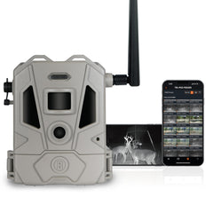 Bushnell CelluCORE 20 front view highlighting compact slate-green body for trail monitoring
