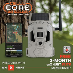 Close-up of detachable solar panel for CelluCORE 20 Solar Trail Camera