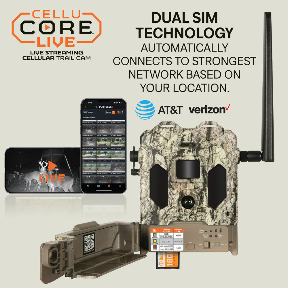 Bushnell Cellucore Live live-streaming sample conveys real-time updates from the field