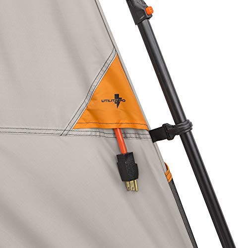 Bushnell Instant Tent pre-attached poles enable quick setup.