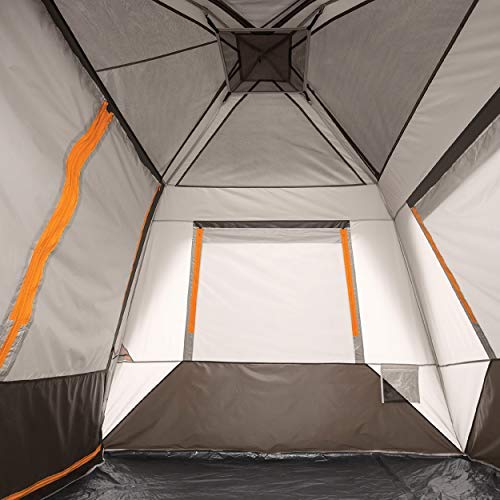 Bushnell Instant Tent tub-floor section highlights water-repellent design for a dry interior.