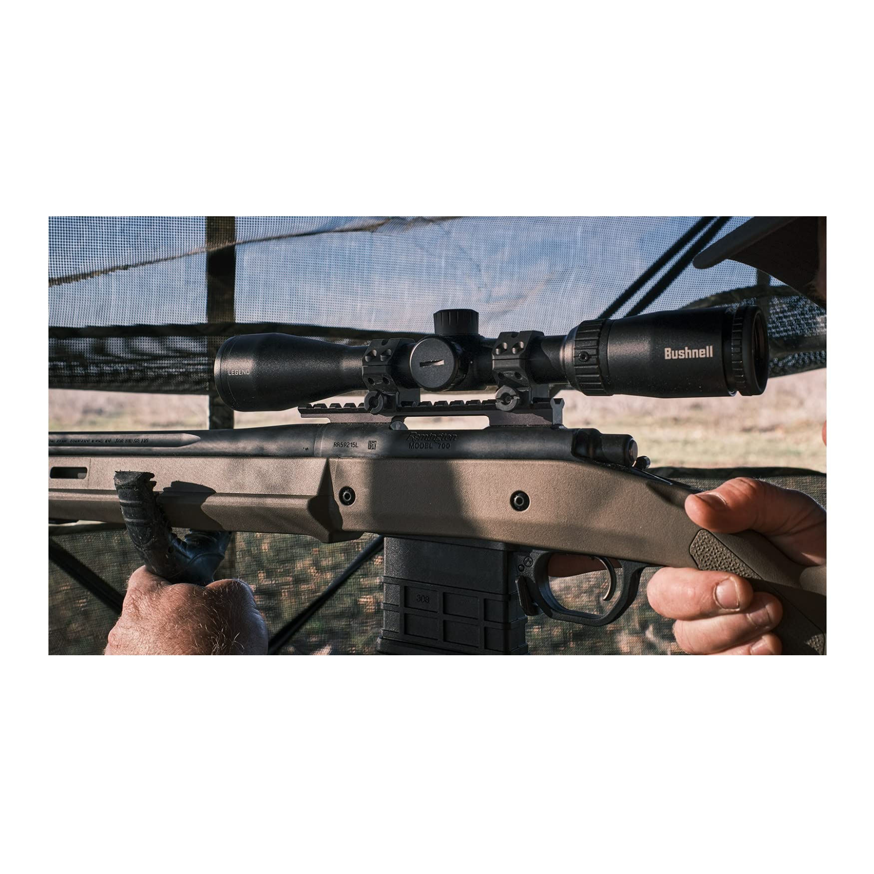 40mm objective lens and rugged design of Bushnell Legend scope