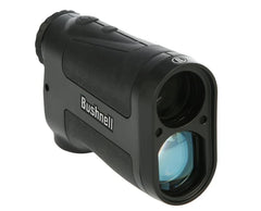 Bushnell Legend 6x24 rangefinder with clear distance readout for hunting.