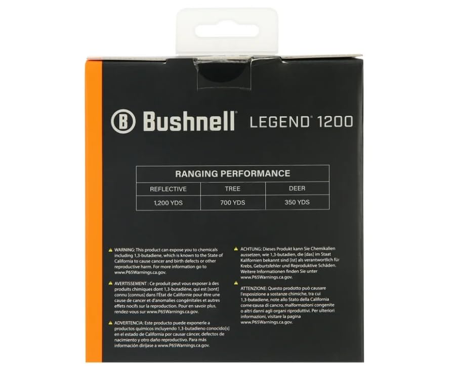 Bushnell Legend compact housing fits easily in a pocket for on-the-go use.