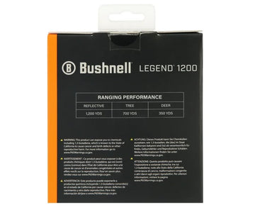 Bushnell Legend compact housing fits easily in a pocket for on-the-go use.