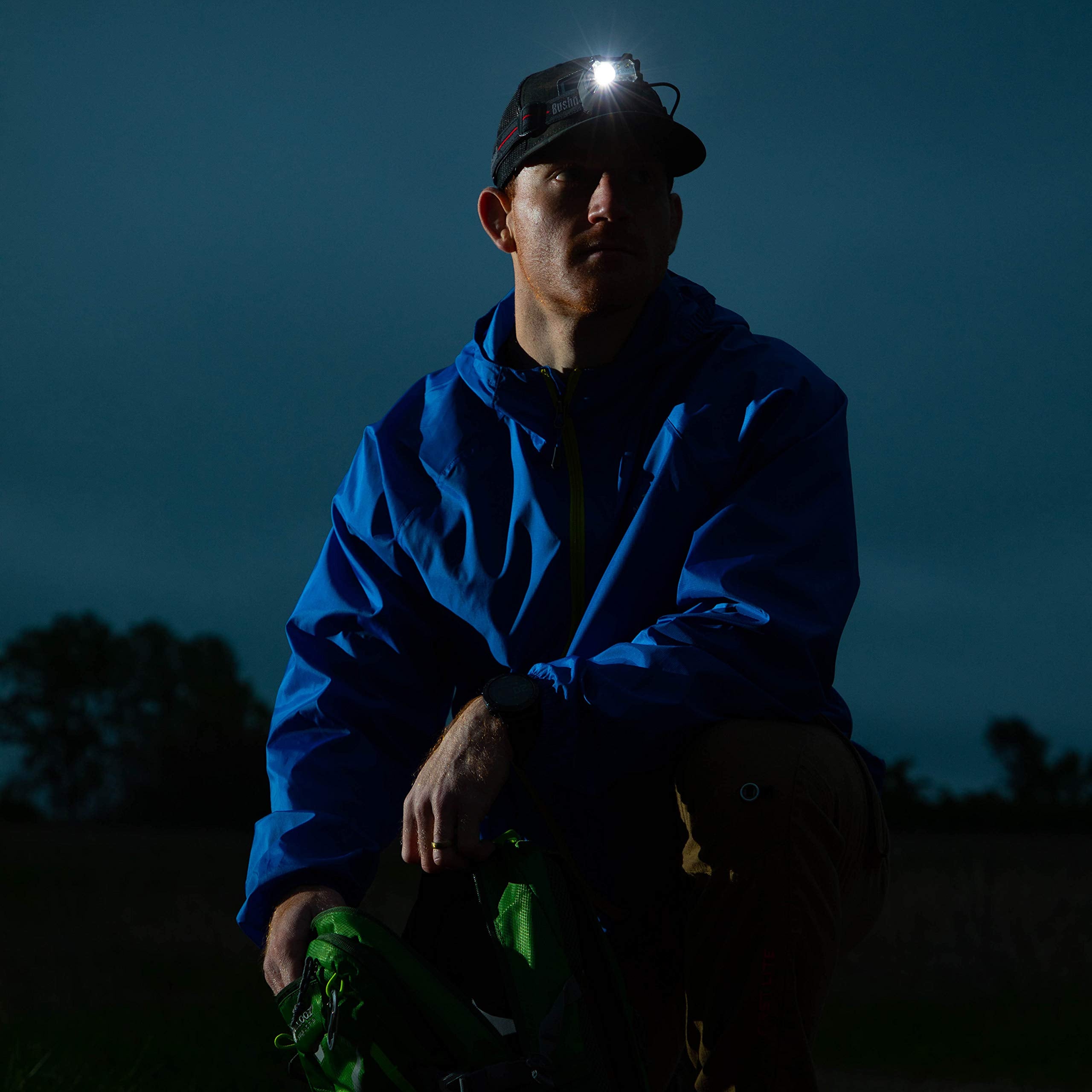 Bushnell PRO Rechargeable 400L headlamp in red mode supports wildlife-friendly night tasks