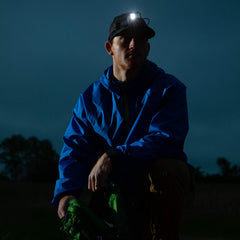 Bushnell PRO Rechargeable 400L headlamp in red mode supports wildlife-friendly night tasks
