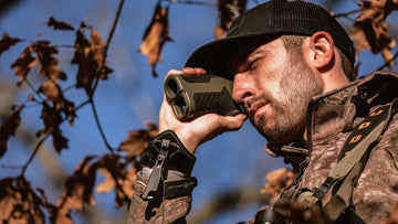 Bushnell R3 rangefinder demonstrates 1200-yard capability for long-distance readings.