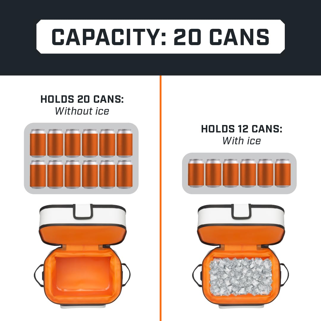 Bushnell Soft Cooler offers 20-can capacity for meals and drinks on outings.