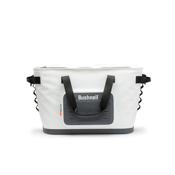 Bushnell Soft Cooler with camping setup, perfect for picnics.