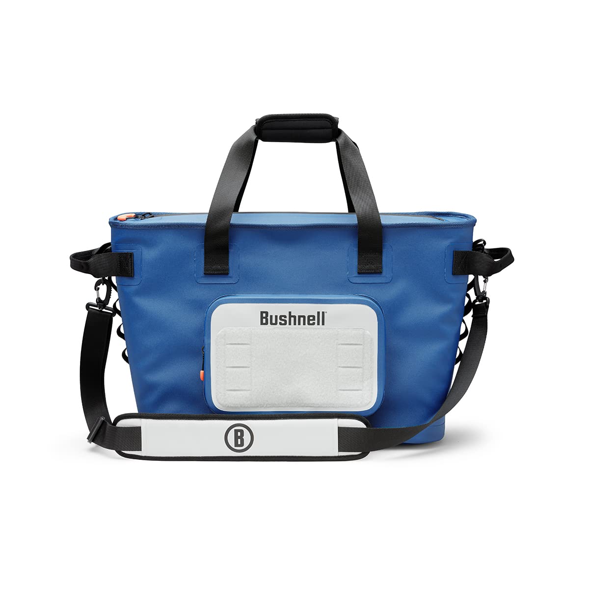 Bushnell Soft Cooler front pocket stores keys securely during beach trips